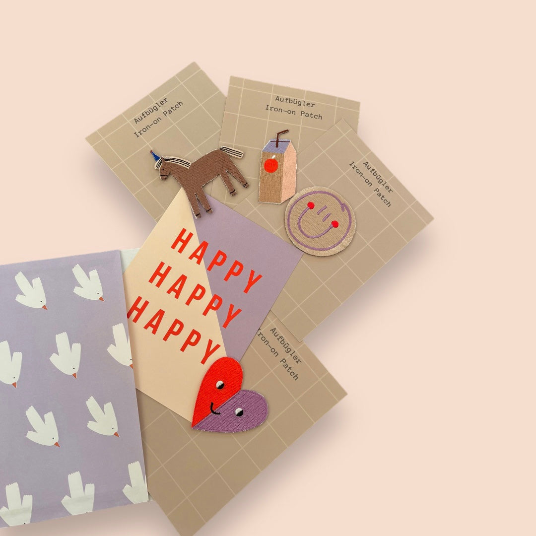 Patch Smiley Lilac/Red